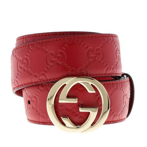 cinturon gucci original rojo|Cinturones Gucci para mujer .